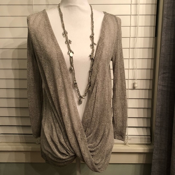 Tops - Lightweight Wrap Sweater Pullover